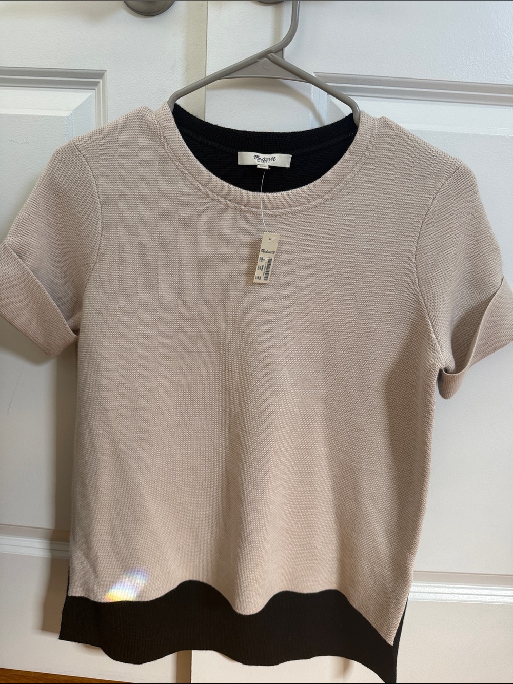 Madewell short sleeve sweater